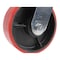 Vestil Polyurethane Swivel Caster 6 In. Diameter x 2 In. Width 1232 Lb. Capacity Red/Black CST-VE-6X2PU-S - alternate 5